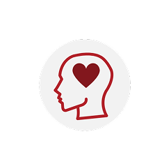icon of persons head with heart